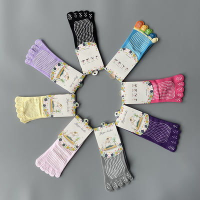 New low-top short socks, sweat-absorbing, anti-slip, running, basketball, fitness, sports, yoga socks, colorful finger-free socks for women