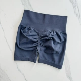 Эластичный дышащий быстросохнущий утягивающий пояс на талию, штаны, одежда для йоги, шорты, европейский стиль, высокая талия, для бега