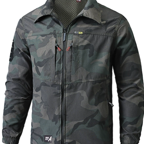 Летняя быстросохнущая рабочая легкая и тонкая дышащая камуфляжная дорожная куртка для отдыха