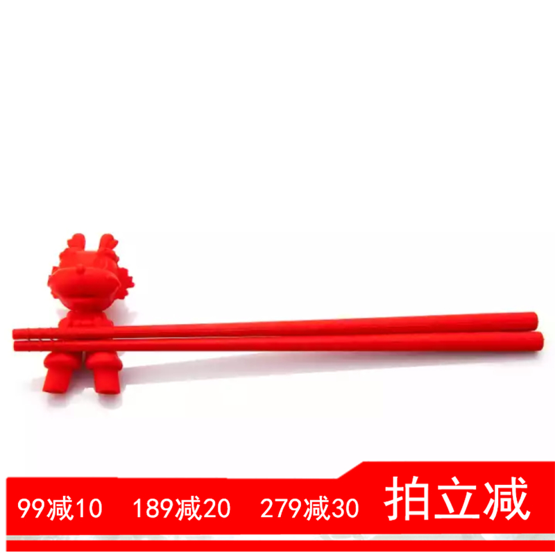 New stylor color excellent product dragon puppet chopsticks nano silicone Chinese style retro elements non-slip creative gift