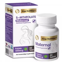 Kings Jianbei Active Folic Acid Pregnancy Nutrient for Pregnant Women imported from the United States in early pregnancy bottles