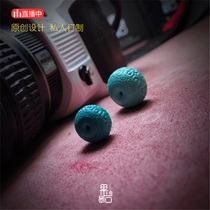 (Fruit stone) original ore high porcelain natural jade green blue turquoise loose beads back grain drum beads Boutique Accessories