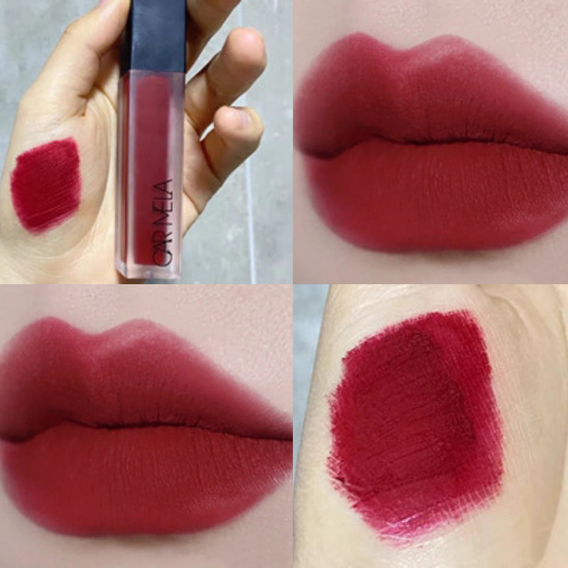 Carmela Carmela Lipstick 04 Retro Blues True Red Lip Mud Nude Cinnamon Powder Lip Glaze Makeup Artist Exclusive