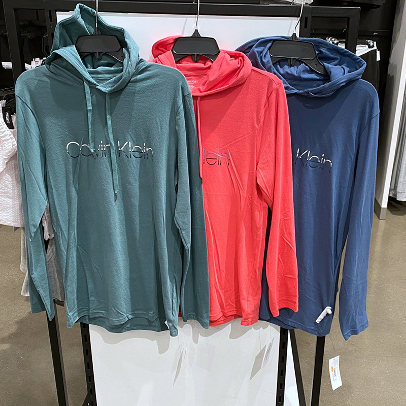 Ck Calvin Klein Usa Men's Signature Hooded Pullover Sweatshirt Loungewear Pajamas Np2276
