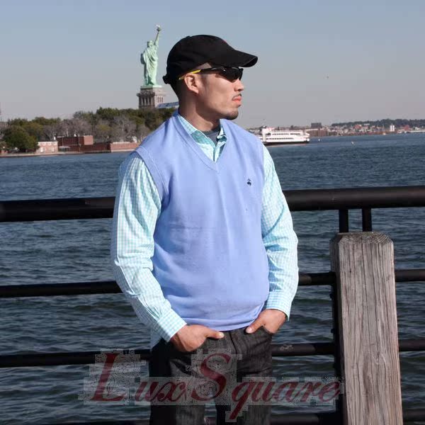 Débardeur homme Woolen gilet BROOKS BROTHERS - Ref 1599372 Image 36