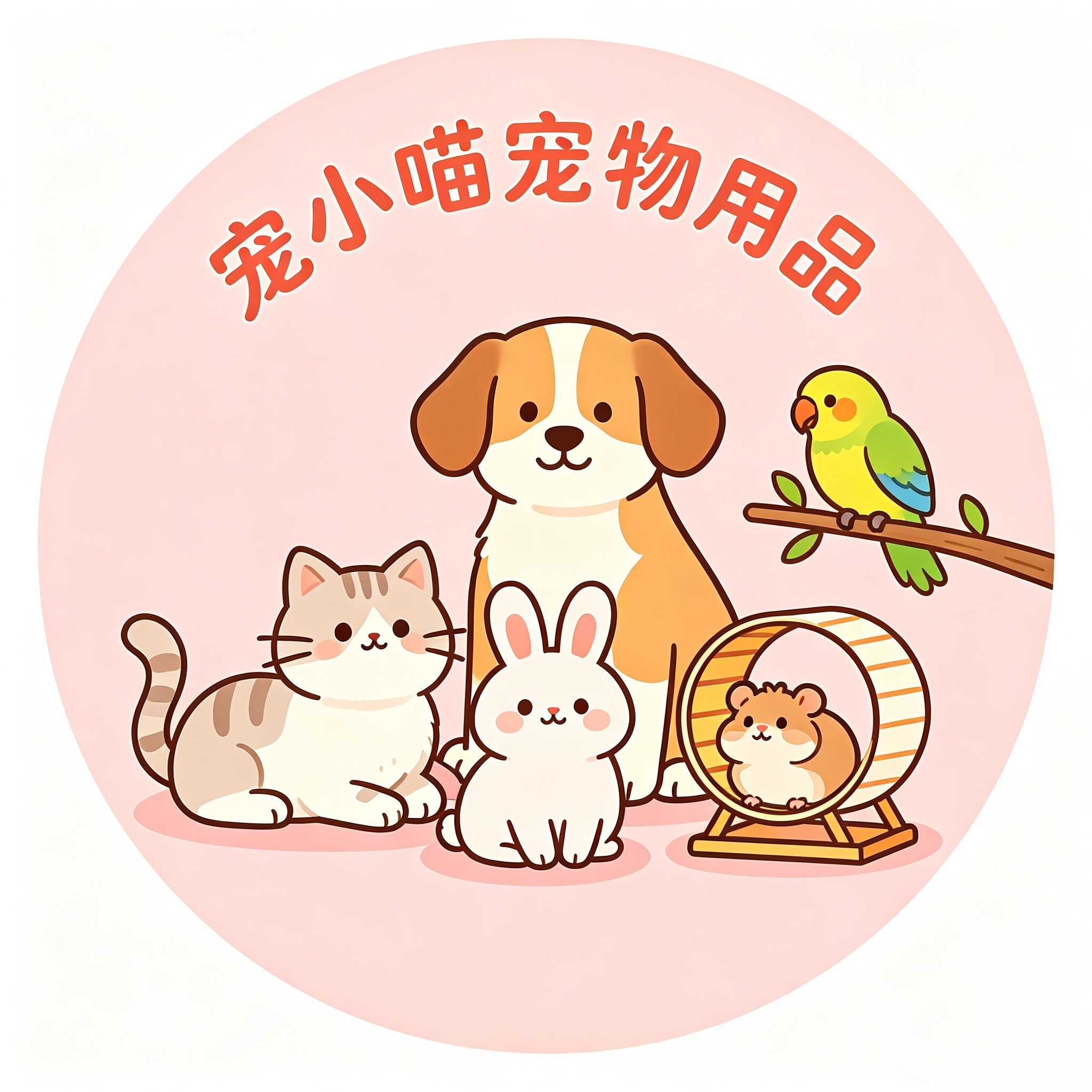 宠小喵宠物用品店的LOGO