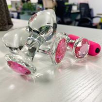 Glass anal plug extra large tail orgasm rod for men and women glass anal anal anal expansion plug sm