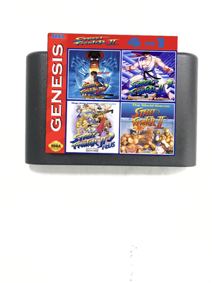 Файтинг MD Sega Street Fighter 4-в-1 для 12 игроков
