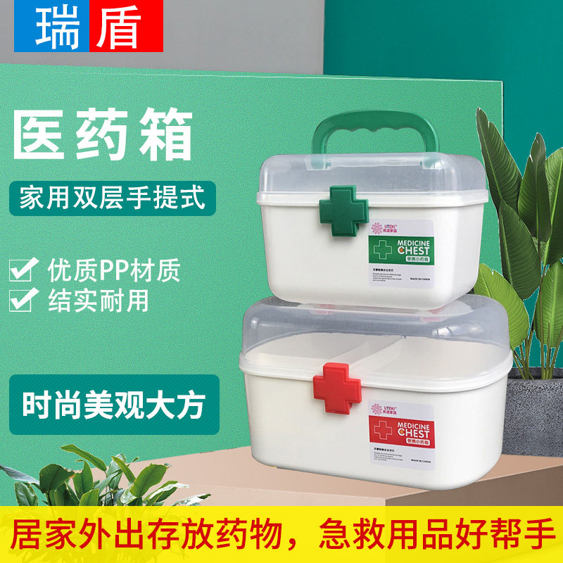 Home Clothing Emergency Civilian Capacity Out of Stocked Medicine Cartoon Plastic Kindergarten Health room Medical Box Vehicle