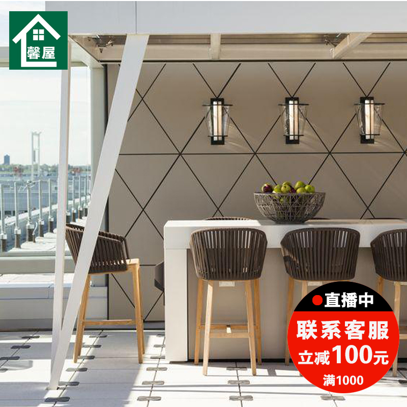 Bar Chair Solid Wood Cafe Bar Tables American High Foot Rattan OUTDOOR NORDIC-LIKE ROOM DESIGNER FURNITURE BAR CHAIR