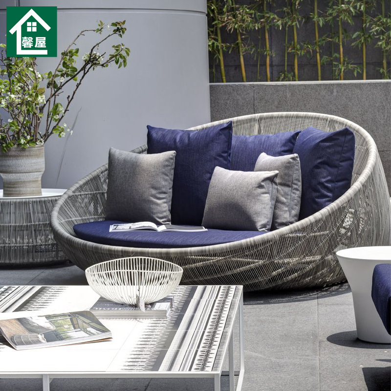 Outdoor lying bed Furniture Outdoor Virgin Round Downtown Terrace Palace Palace Living Room