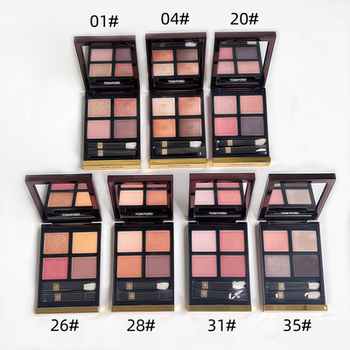 Tf eye shadow ຕົວຢ່າງ palette eyeshadow ສີ່ສີ 42/31/35/20/30/01/28/36 matte pearlescent pressure palette color test