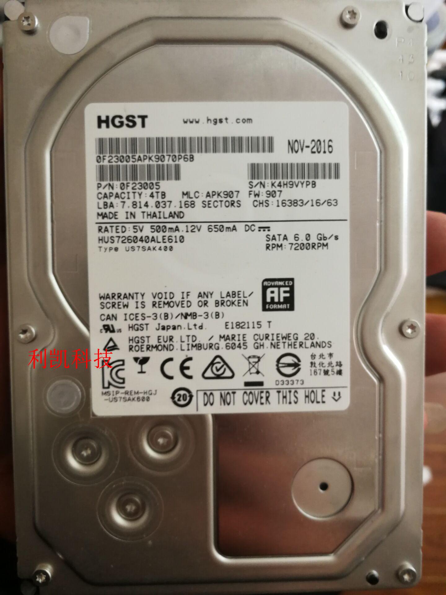 National Line HGST Hitachi HUS726040ALE610 4TB 7 2K128M SATA enterprise-grade hard disc link