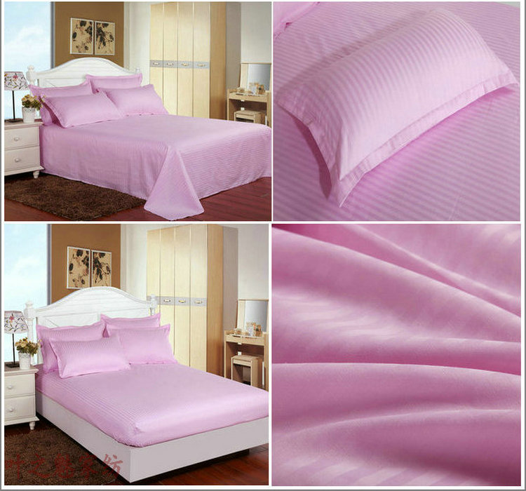 Bông bốn mảnh trắng ba mảnh quilt cover sheets giường 笠 kit bông vải khách sạn bộ đồ giường khách sạn