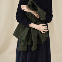 Produced by two people - the 491st story ) less is more ) Australian wool pure wool cable sweater