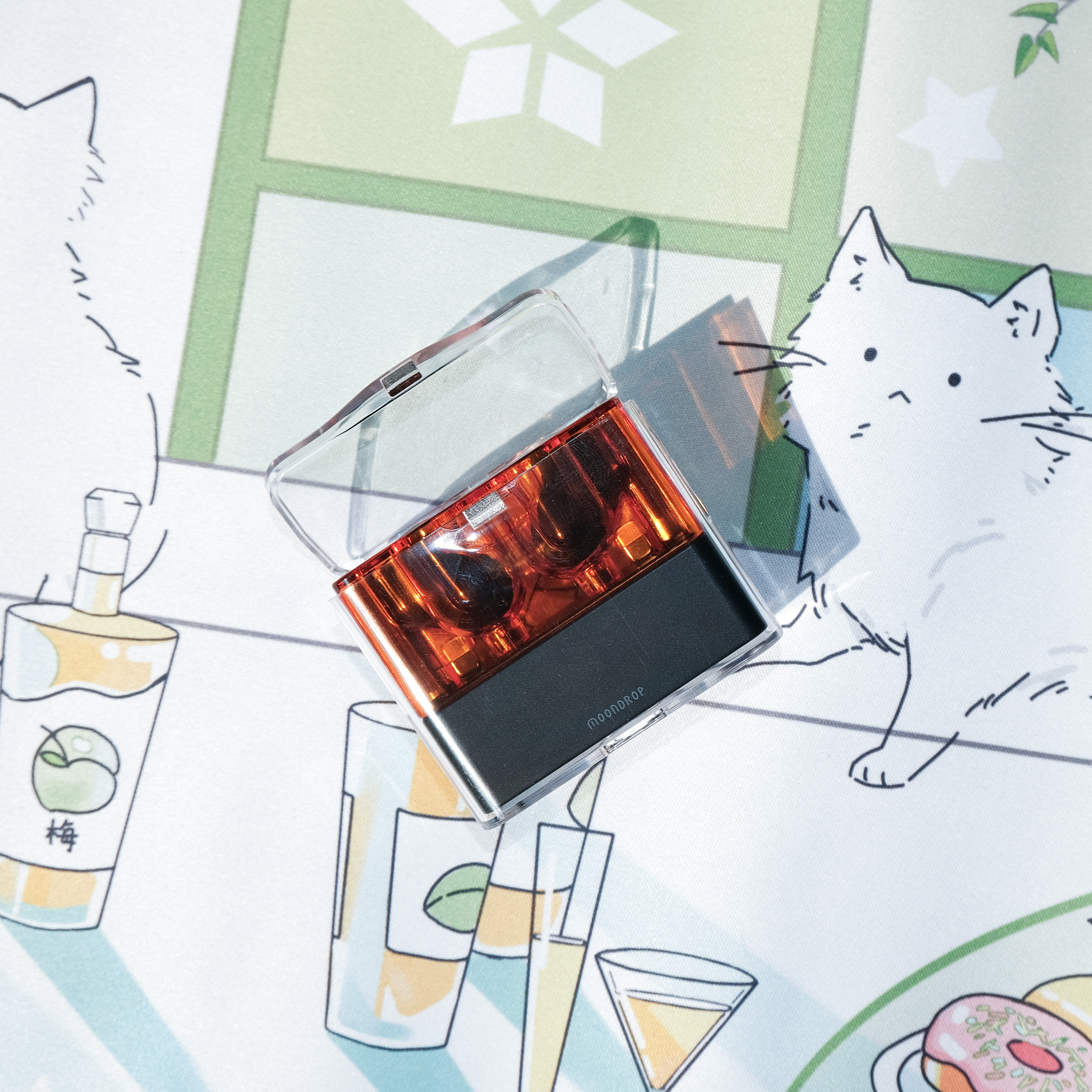 (New Product) Water Moon Rain Space Roaming Headphones Protective Sleeves Transparent Wear Resistant And Hard Full Package PC Cover Suitable for Water Moon Rain-Taobao