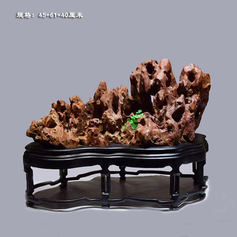 Leaning on the mountain stone Chiishi Nature Stone Suzhou Taihu Stone Mountain has a mountain of leaning on the mountain to be a boulder.