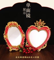 Wedding supplies wedding mirror red mirror red mirror wooden comb a pair of vanity mirror makeup mirror bride dowry creative