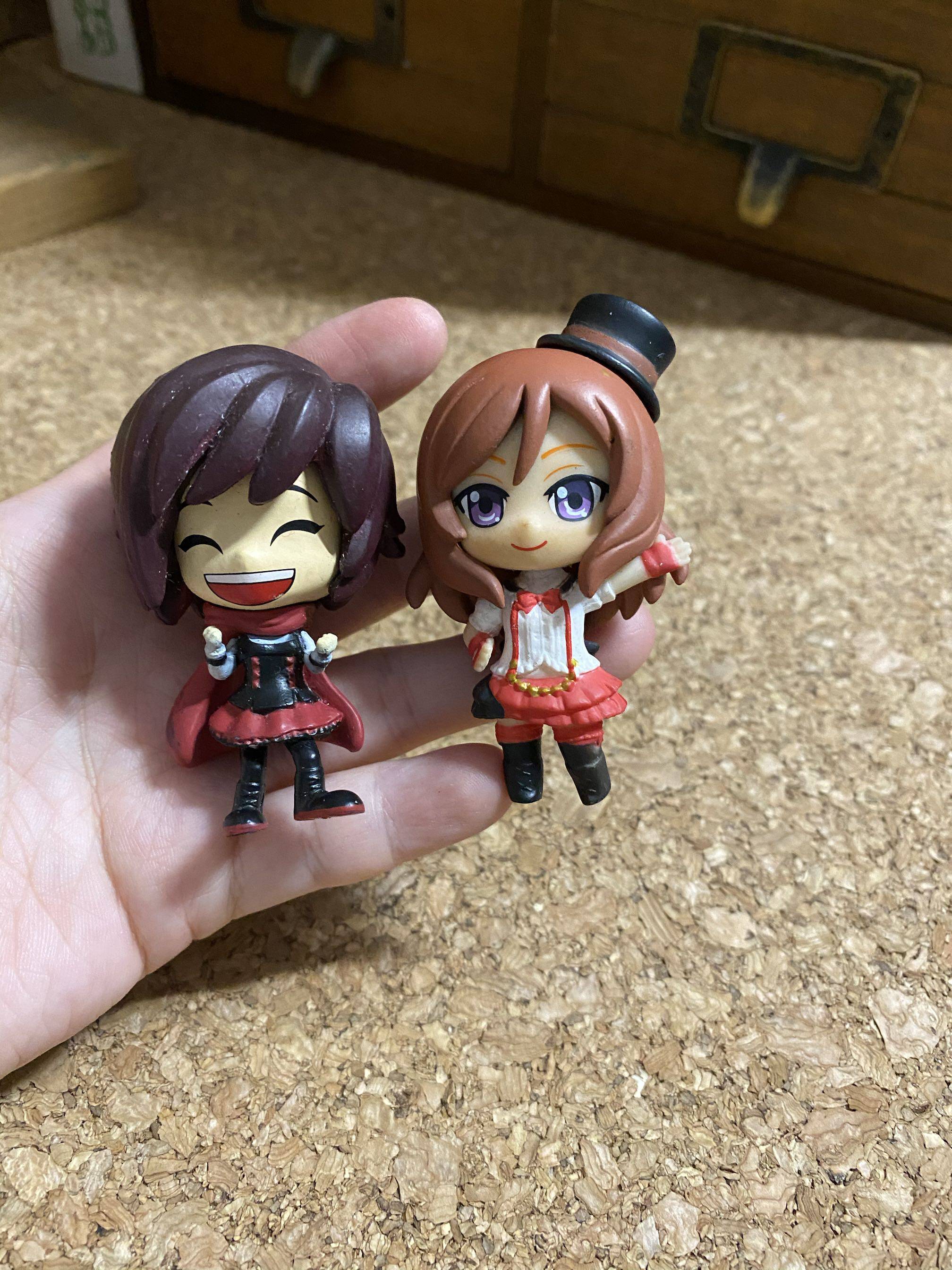 Two packages for Japanese medieval toys cute Japanese cartoon characters model