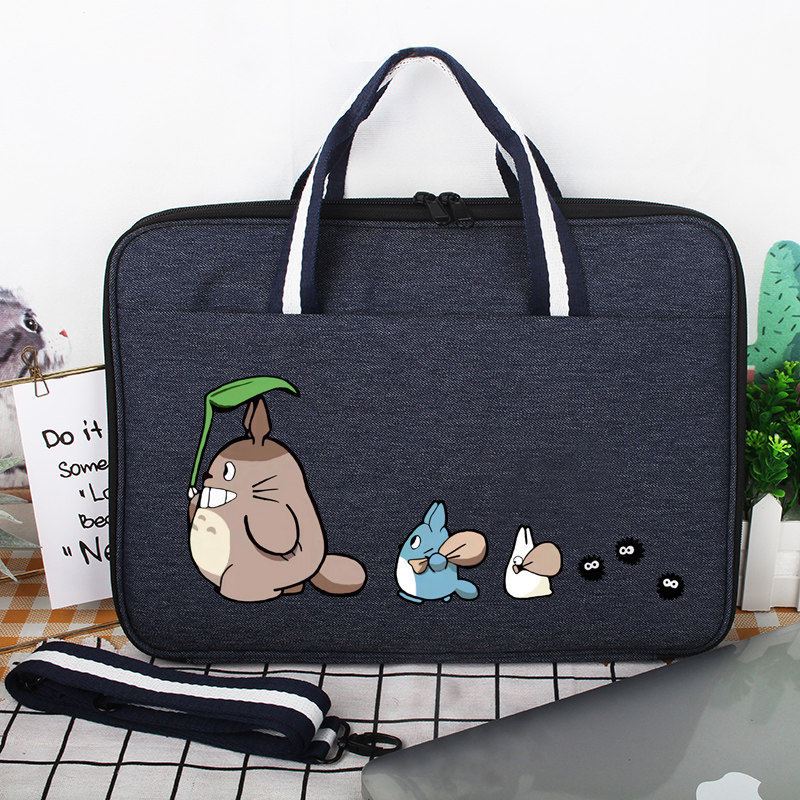 Laptop bag diagonal shoulder bag 14 inches 15 inches 16 inches 13 denim cartoon liner bag