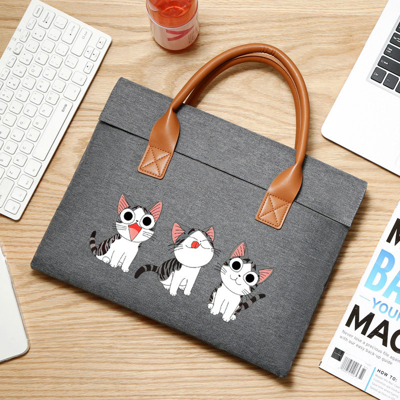 Cute Cat Laptop Bag 16 Inch 15 6 Er 13 3 Inch 14 Inch Printed Waterproof Briefcase