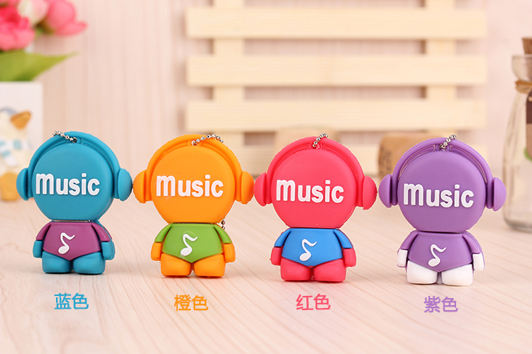 (Official Genuine) U Pan 16G High Speed 16g With Body Dish Cartoon Mini Cute Tide Male And Female Students Business Mobile USB With Body Dish Silicone Waterproof Personality Creativity Customised Car On-board With Body