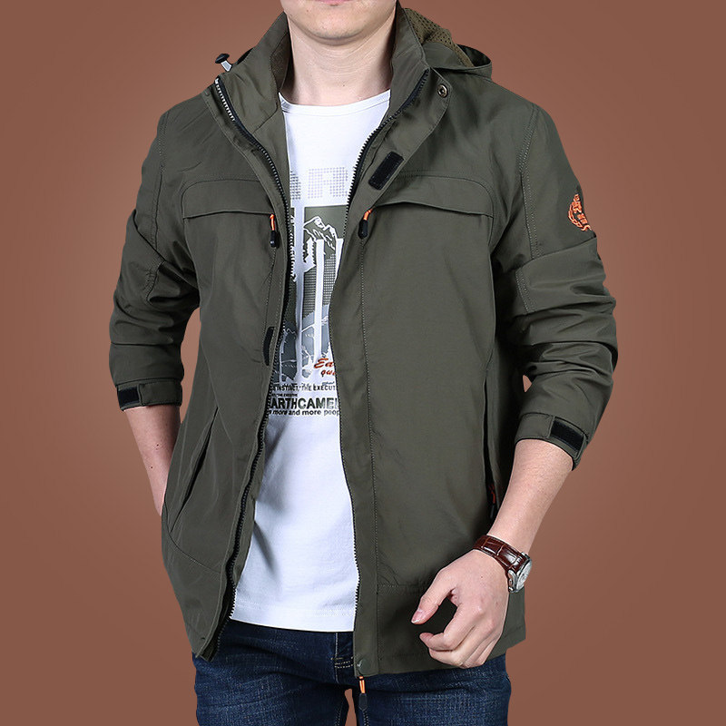 Middle-aged men's jacket Spring and autumn style casual jacket men's spring men's clothing 2022 new submachine clothes men's spring clothing blouses