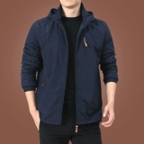 Демисезонная утепленная куртка, пуховик для отдыха, для мужчины среднего возраста