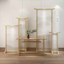 Screen Partition Living Room Office Hotel Bookroom Solid Wood Decorative seat Screen movable Feng Shui Zen Chinese Screen