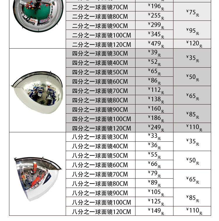 KL-PMMA Сферическая зеркальная цена List_02.gif