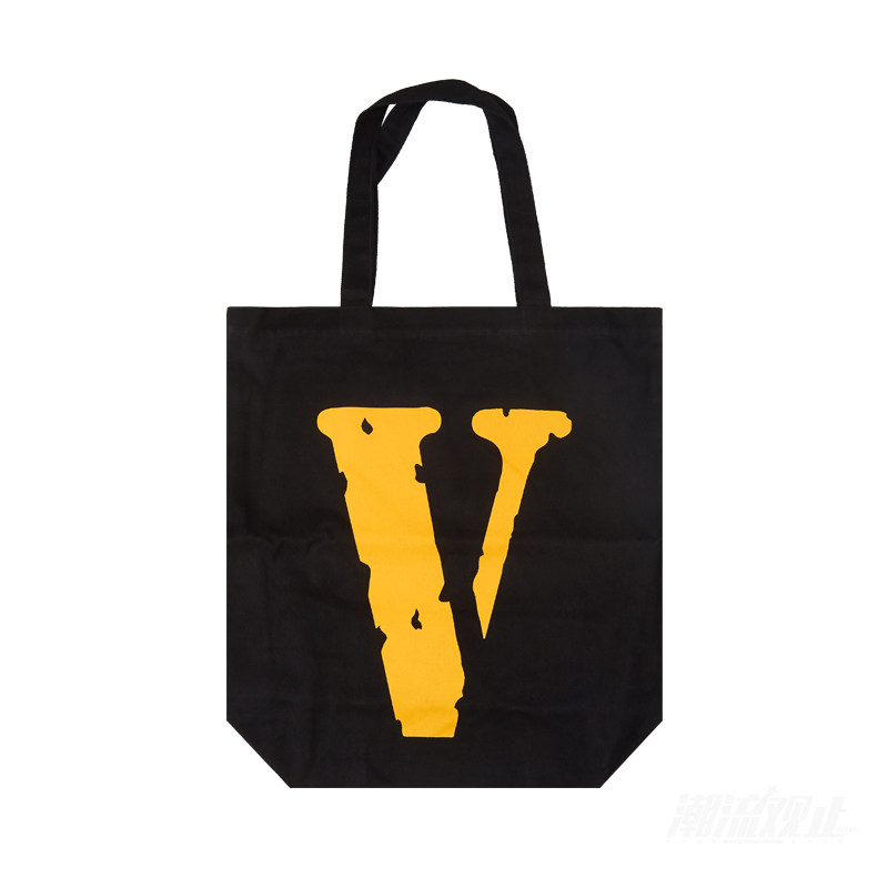 Trend view VLONE large V FRIENDS shopping bag INNERSECT limited eco bag canvas bag