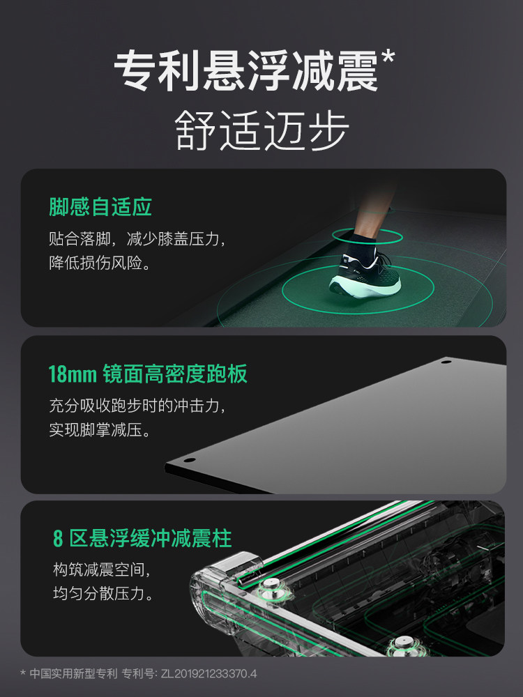 Keep Smart Treadmill K4/Home Gym Professional Silent Incline Foldable Shock-Absorbing and Noise-Reducing Treadmill