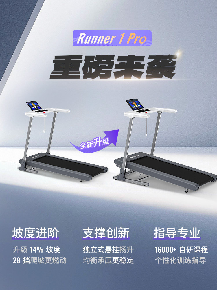 [New Product Launch] Keep Treadmill Runner1 Pro/Home-Use Foldable Incline-Adjustable Shock-Absorbing Walking Machine