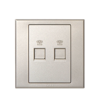 Simon two-position telephone socket champagne color (S3044-5224)