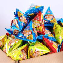 (Special 60 packs) Pointy-corner crispy pot potato chips snacks snacks full box Net red snack food 10 packs