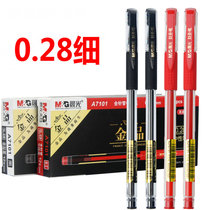 Morning light financial pen 0 28 red fine sign black account pen 7101 gold business smooth signing pen details