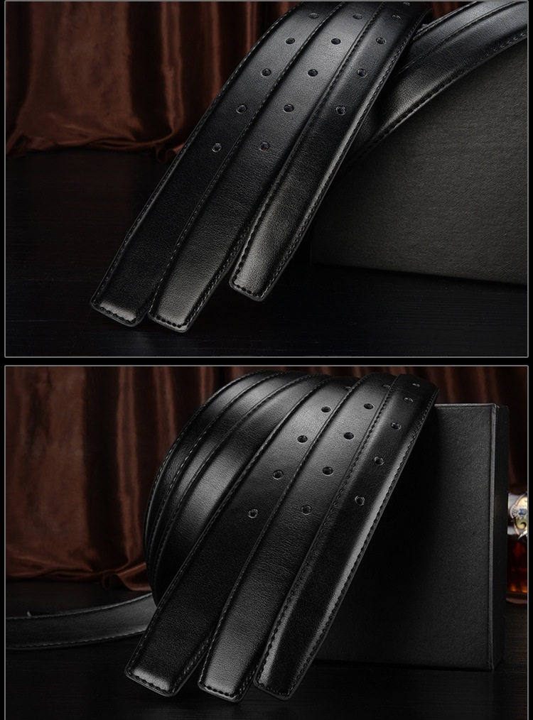  Тело полоса без кармана воловья кожа гладкий талия брюк принести бизнес не ведущую пряжка обезглавленный ремень мужской автоматический вычет 