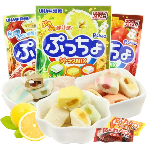 Япония импортированная закуска uha youhawei астрология сахар 90 г*3 сумки pu super assorted frunt carbandate citrus
