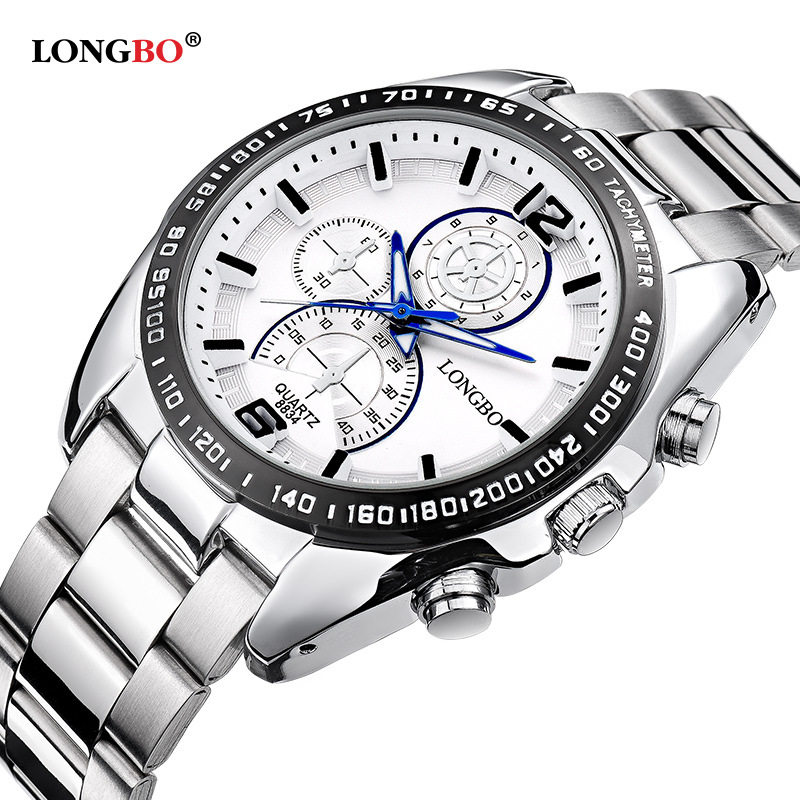 LONGBO Dragon Wave Steel Band Sports Men Watches Casual Fashion Waterproof Quartz Watch-Taobao