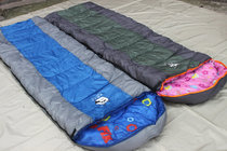 Outdoor sleeping bag camping sleeping bag high-grade flannel cotton sleeping bag anti-tear fabric couple single sleeping bag
