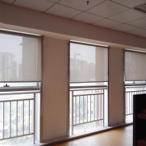 Factory custom office engineering roller blinds Factory fireproof flame retardant curtains Balcony anti-UV sunshine fabric