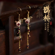 Phoenix Nirvana earrings 2019 New Tide Forbidden City earrings on new Chinese style long earrings jewelry beads female