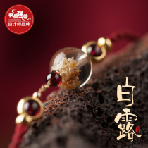 Phoenix Nirvana original design Chinese style bracelet female transfer beads this year red rope simple niche ancient jewelry