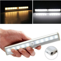 Wireless LED Cabinet lights 10 LED closet lights White warm white infrared sensor night light