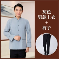 Мужской серый топ+брюки