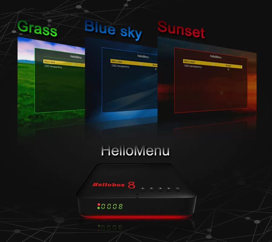 Приемник спутникового ТВ HelloBox 8 DVB-T2 / S2 / S2X с тюнером ТВ