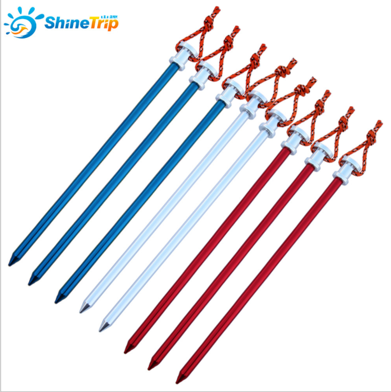 Aluminum alloy luxury camp nail beach snow nail Large canopy tent with extended ultra-light aluminum alloy nail