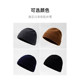 Pure wool knitted hat men's winter melon cap, versatile outdoor cycling sports woolen hat, fashionable cold hat to keep warm