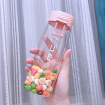 Simple hipster Space Cup Girls Cute Plastic Water Cup ins Harajuku Men Sports Portable Outdoor