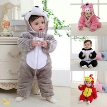 Baby boy baby boy infant child fall one year and half suit autumn winter clothing winter net red ocean baby clothes